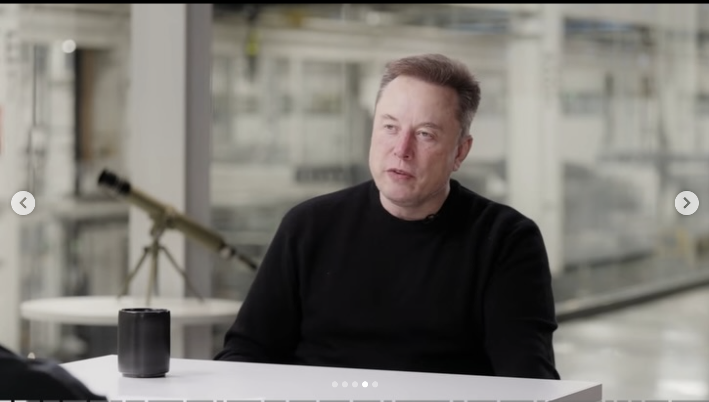 Seated interview filmed inside a production facility